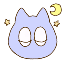 Facial expression cat sticker #15828763
