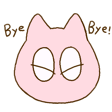 Facial expression cat sticker #15828767