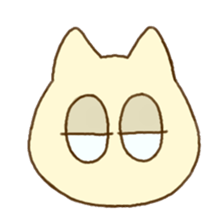 Facial expression cat sticker #15828768