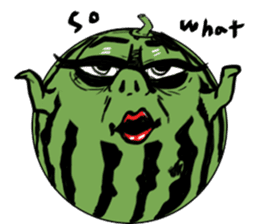Pumpkin and Watermelon sticker #15829107