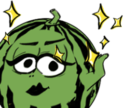 Pumpkin and Watermelon sticker #15829108