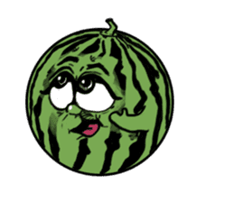 Pumpkin and Watermelon sticker #15829109