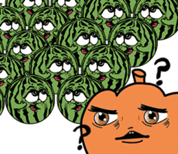 Pumpkin and Watermelon sticker #15829110