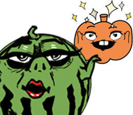 Pumpkin and Watermelon sticker #15829112