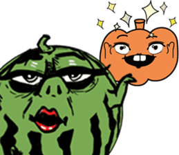 Pumpkin and Watermelon sticker #15829112