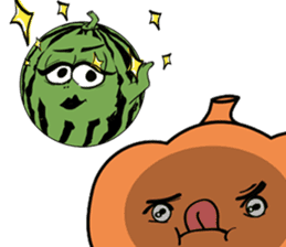 Pumpkin and Watermelon sticker #15829113