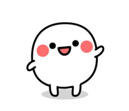 White and mysterious creature sticker #15829524