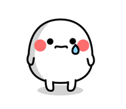 White and mysterious creature sticker #15829528