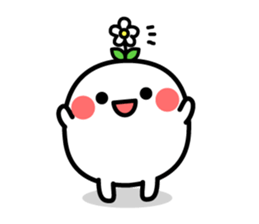 White and mysterious creature sticker #15829531