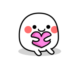 White and mysterious creature sticker #15829534