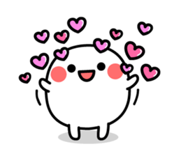 White and mysterious creature sticker #15829535