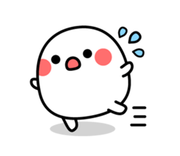 White and mysterious creature sticker #15829539