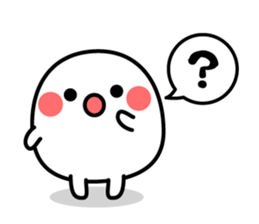 White and mysterious creature sticker #15829541