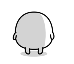 White and mysterious creature sticker #15829544