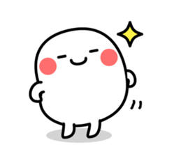 White and mysterious creature sticker #15829545