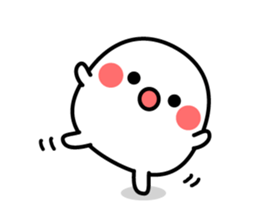 White and mysterious creature sticker #15829546