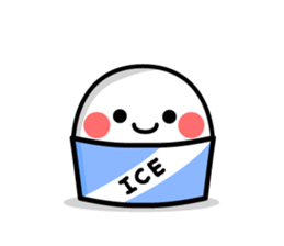 White and mysterious creature sticker #15829554