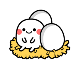 White and mysterious creature sticker #15829555