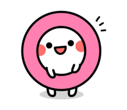 White and mysterious creature sticker #15829558