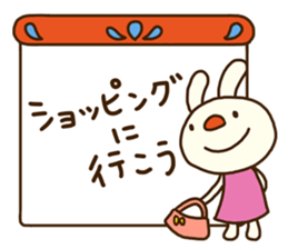 Forecast rabbit 2 (Kind words) sticker #15829976