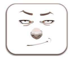 Man's Facial Expression sticker #15830373