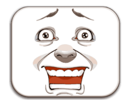 Man's Facial Expression sticker #15830375