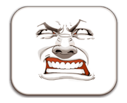 Man's Facial Expression sticker #15830378