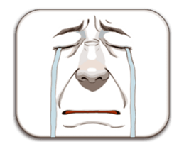 Man's Facial Expression sticker #15830382