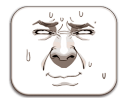 Man's Facial Expression sticker #15830383