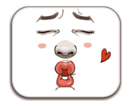 Man's Facial Expression sticker #15830386
