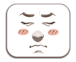 Man's Facial Expression sticker #15830387