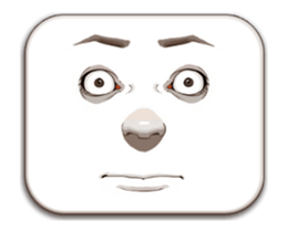 Man's Facial Expression sticker #15830388