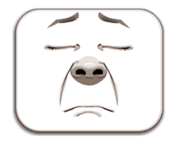 Man's Facial Expression sticker #15830389