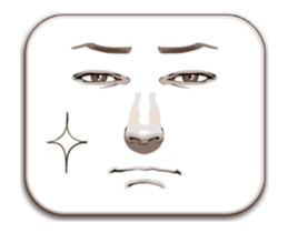 Man's Facial Expression sticker #15830390