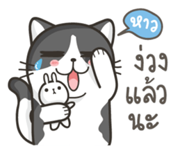 Cat Named FullMoon sticker #15830511