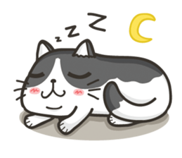 Cat Named FullMoon sticker #15830512