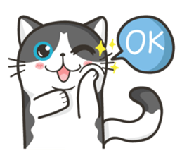 Cat Named FullMoon sticker #15830513