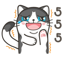 Cat Named FullMoon sticker #15830523