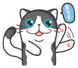 Cat Named FullMoon sticker #15830525