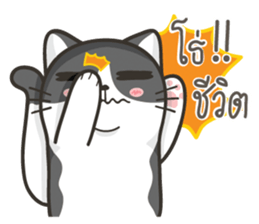 Cat Named FullMoon sticker #15830532