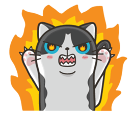 Cat Named FullMoon sticker #15830533