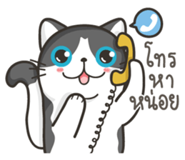Cat Named FullMoon sticker #15830535