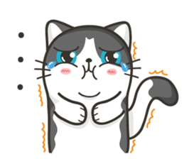 Cat Named FullMoon sticker #15830536