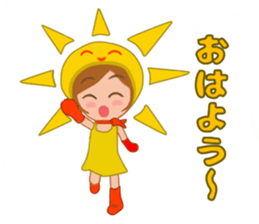 Costume girl usable every day sticker #15830538
