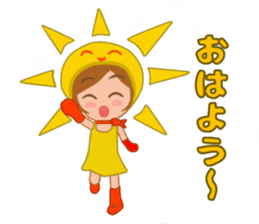 Costume girl usable every day sticker #15830538