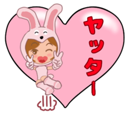 Costume girl usable every day sticker #15830542