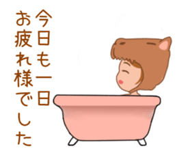 Costume girl usable every day sticker #15830546