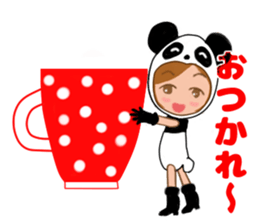 Costume girl usable every day sticker #15830547