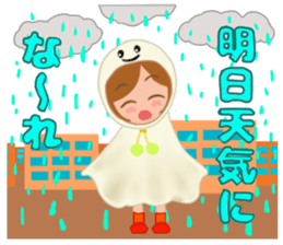 Costume girl usable every day sticker #15830554
