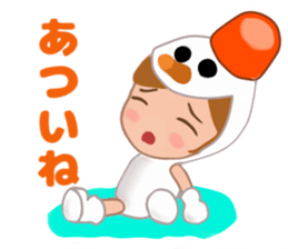 Costume girl usable every day sticker #15830567